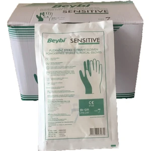 Pudrasız Steril Sensitive Cerrahi Eldiven 7 Numara