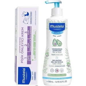 Yenidoğan Saç ve Vücut Şampuanı 500 ml + Mustela Pişik Kremi 100 ml