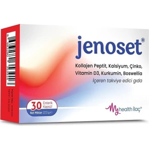 Health İlaç Jenoset Kollajen Peptit Kalsiyum 30 Kapsül