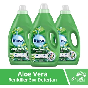 Sıvı Çamaşır Deterjanı Aloe Vera Renkiler İçin Renk Bakım Sağlayıcı ve Renk Koruyucu 3 LT x3
