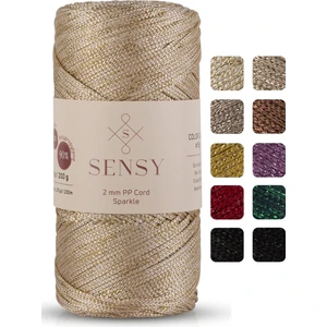 Premium Simli 200 gr Polyester Makrome Ipi 2 mm - 230 M Supla Ip ve Çanta Ipliği