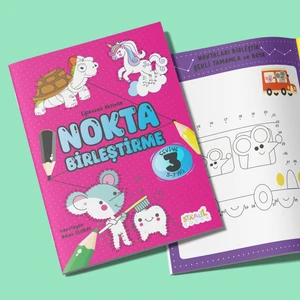 Eğlenceli Aktivite Nokta Birleştirme - Çocuklar Için Boyama ve Aktivite Kitabı - Seviye 3
