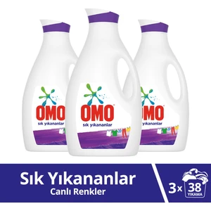 Sıvı Çamaşır Deterjanı Sık Yıkanan Çamaşırlar Için 2470 ml 38 Yıkama X3