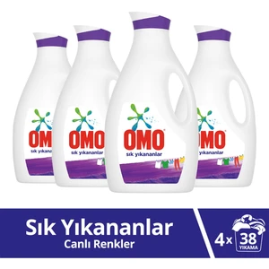 Sıvı Çamaşır Deterjanı Sık Yıkanan Çamaşırlar Için 2470 ml 38 Yıkama X4