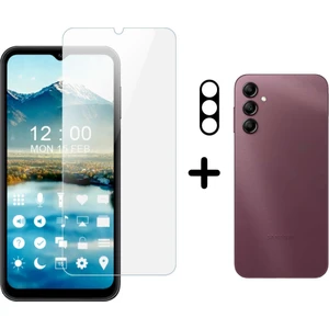 Samsung Galaxy A14 Temperli Cam Ekran Koruyucu ve Kamera Lens Koruyucu Seti