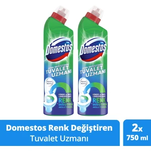 Tuvalet Temizleyici Renk Değiştiren Tuvalet Uzmanı Kireç Çözücü 750 ml X2