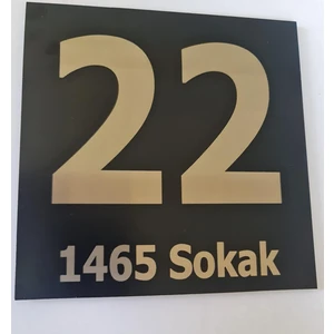 Kompozit Apartman Kapı Numara Levhası