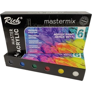 Mastermix Akrilik Boya 60CC 6lı Set Canlı Renkler
