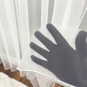 Grek Düz Tül Perde Kırışmaz Ütü Istemez 1/2,5 Orta Pile