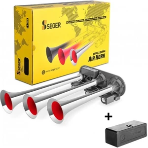 SEGER-82EH Dalidali Arap Havalı Korna 24V, Krom Borulu, Melodili, Hızlı - Yavaş Opsiyon, Saydırmalı