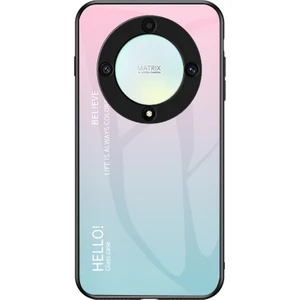 Honor X9A 5g Temperli Cam+Pc+Tpu Telefon Kapağı Gradyan Renkli Akıllı Telefon Kılıfı (Yurt Dışından)