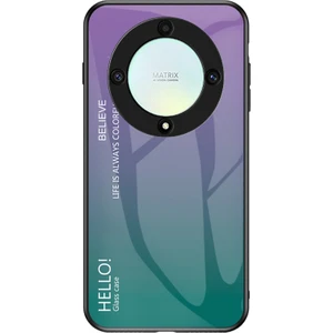 Honor X9A 5g Temperli Cam+Pc+Tpu Telefon Kapağı Gradyan Renkli Akıllı Telefon Kılıfı (Yurt Dışından)