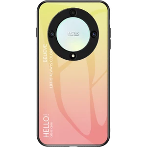 Honor X9A 5g Temperli Cam+Pc+Tpu Telefon Kapağı Gradyan Renkli Akıllı Telefon Kılıfı (Yurt Dışından)