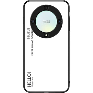 Honor X9A 5g Temperli Cam+Pc+Tpu Telefon Kapağı Gradyan Renkli Akıllı Telefon Kılıfı (Yurt Dışından)