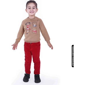 Xo Kids Erkek Pantolon 6-36AY  0004406 EPNT04013 Kırmızı