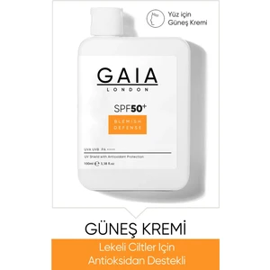 Gaia London Lekeli Ciltler İçin Antioksidan Destekli 50SPF Uva/uvb Güneş Kremi