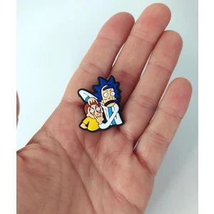 HD Marketim Terlik Ayakkabı Sandalet Süsü Rich And Morty 1 Adet Silikon Kız Erkek Aksesuar Hediye