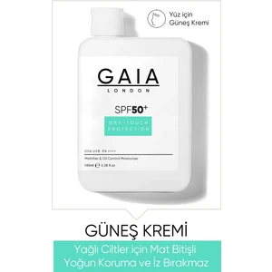 Gaia London Yağlı Ciltler İçin Mat Bitişli 50SPF+ Uva/uvb 100 ml Güneş Kremi