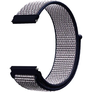 Samsung Galaxy Watch 46MM Saat Kordonu Kumaş Cırt Cırtlı Kordon Kayış Strap