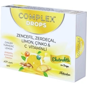 C Vitaminli Boğaz Pastili Zencefil ve Zerdeçallı 24'lü