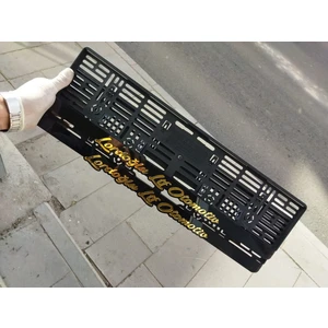 Aksaray Tasarım Atölyesi Plakalık Kişiye Özel Lazer Kesim Pleksi Takmatik (2 Adet )
