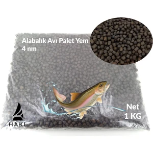 Palet Yem 1kg Sazan Alabalık Palet Yem 4nm