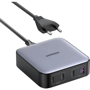 UGREEN Nexode 100W GaN Masaüsü Hızlı Şarj Cihazı QC PD 4 Portlu 3xUSB-C, 1xUSB-A, Gri - 90928
