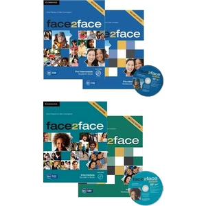 FACE2FACE Pre-Intermediate + FACE2FACE Intermediate 2 Students Book + 2 Workbook + 2 DVD