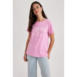 Regular Fit Bisiklet Yaka Kısa Kollu %100 Pamuk Tişört Z8393AZ23SM