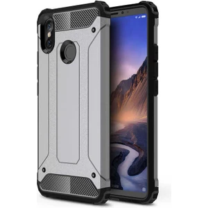 Heptek İletişim Xiaomi Mi Max 3 Kılıf Armor Köşe Korumalı Çift Katman Tank Zırh Kapak (Crash)