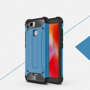 Heptek İletişim Xiaomi Redmi 6 Kılıf Armor Köşe Korumalı Çift Katman Tank Zırh Kapak (Crash)