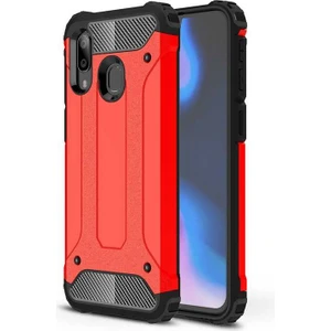 Heptek İletişim Samsung Galaxy A30 Kılıf Armor Köşe Korumalı Çift Katman Tank Zırh Kapak (Crash)