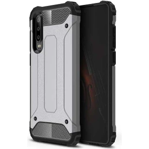 Heptek İletişim Huawei P30 Lite Kılıf Armor Köşe Korumalı Çift Katman Tank Zırh Kapak (Crash)