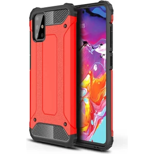 Heptek İletişim Samsung Galaxy A71 Kılıf Armor Köşe Korumalı Çift Katman Tank Zırh Kapak (Crash)