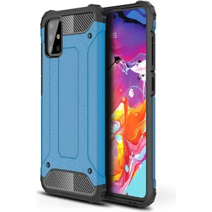Heptek İletişim Samsung Galaxy A71 Kılıf Armor Köşe Korumalı Çift Katman Tank Zırh Kapak (Crash)
