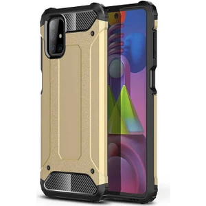 Heptek İletişim Samsung Galaxy M51 Kılıf Armor Köşe Korumalı Çift Katman Tank Zırh Kapak (Crash)