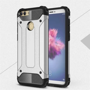 Heptek İletişim Huawei P Smart Kılıf Armor Köşe Korumalı Çift Katman Tank Zırh Kapak (Crash)