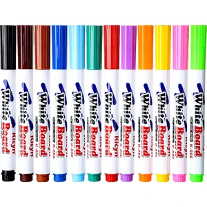 12 Renkli Yüzen Kalem Sihirli Havada Duran Kalem Su Boyama Renkli Beyaz Tahta Kalem Silinebilir Çocuk Dijital Işaretleyici Kalem (Yurt Dışından)