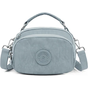 Moda Kadın Crossbody Çanta Hafif Su Geçirmez Naylon Kumaş Kapasiteli Açık Seyahat Banliyö Çantası Tek Omuz (Yurt Dışından)