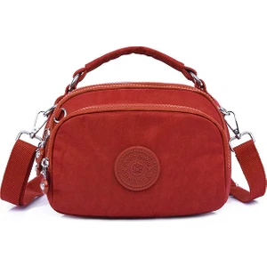 Moda Kadın Crossbody Çanta Hafif Su Geçirmez Naylon Kumaş Kapasiteli Açık Seyahat Banliyö Çantası Tek Omuz (Yurt Dışından)