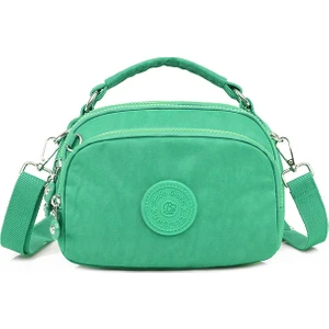 Moda Kadın Crossbody Çanta Hafif Su Geçirmez Naylon Kumaş Kapasiteli Açık Seyahat Banliyö Çantası Tek Omuz (Yurt Dışından)