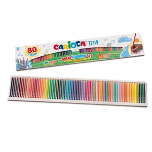 Tita Kuru Boya Kalemi Maxi Gökkuşağı Set 80'li