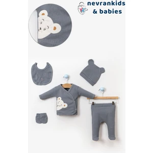 Nevran Kids Bear Organik 5'li Hastane Çıkışı Seti