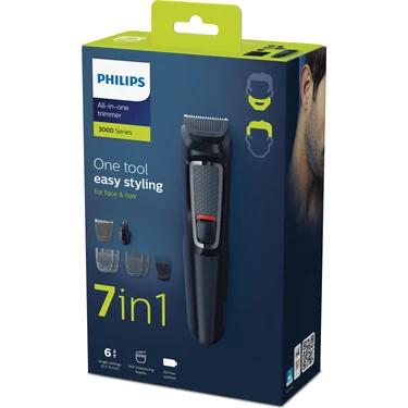 Philips MG3720 Erkek Bakım Seti 7'si 1 arada Saç & Sakal