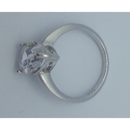 Zirkon Taşlı Tek Taş 925 Ayar Gümüş Yüzük Ölçü: 16 Mm. Ağırlık 3,08 gr fiyatları