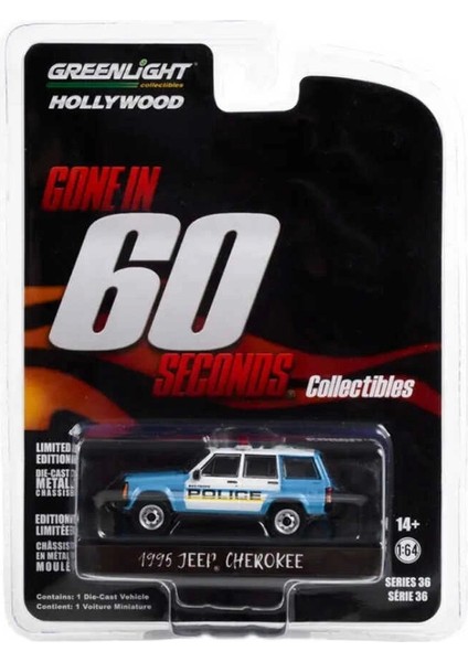 1:64 Hollywood Series 36- 1995 Jeep Cherokee - San Pedro Police - Gone In Sixty Seconds (2000) fiyatları