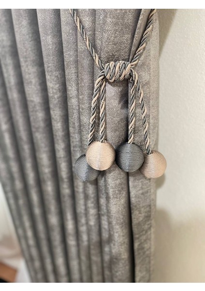 Curtain Jakarlı Fon Perde Sahra Renk Çift Kanat fiyatları