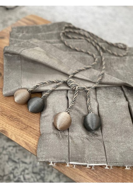 Curtain Jakarlı Fon Perde Sahra Renk Çift Kanat fırsatları