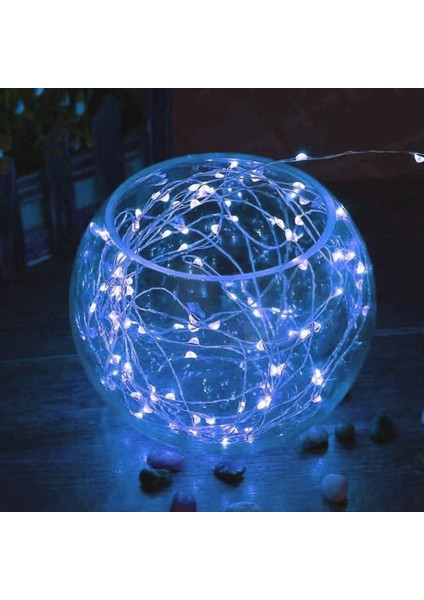 Pilli 5 metre Dekoratif Peri Led Beyaz Aydınlatma Süsleme Lambası (3791)