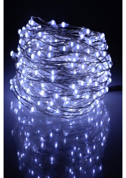 Pilli 5 metre Dekoratif Peri Led Beyaz Aydınlatma Süsleme Lambası (3791)